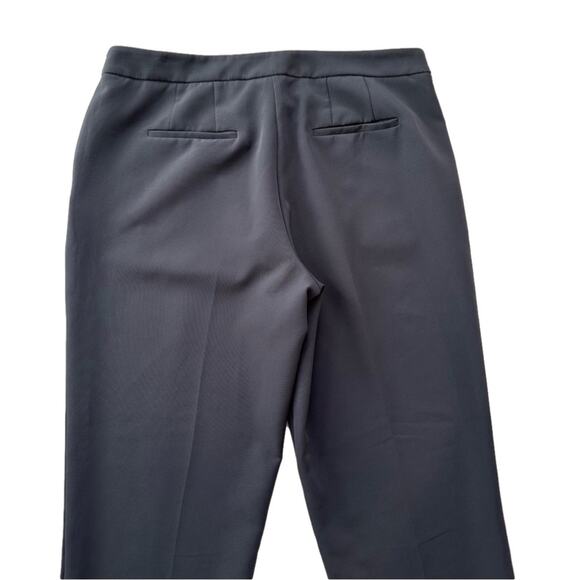 Zac & Rachel Pants Gray Ruffle Pockets Tapered Ankle Office Dress Slacks Size 12 - Picture 6 of 10